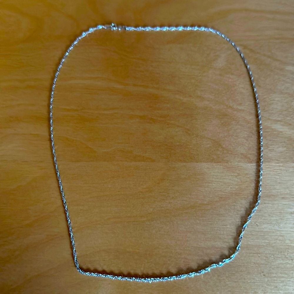 A necklace that was not used and it is real.
